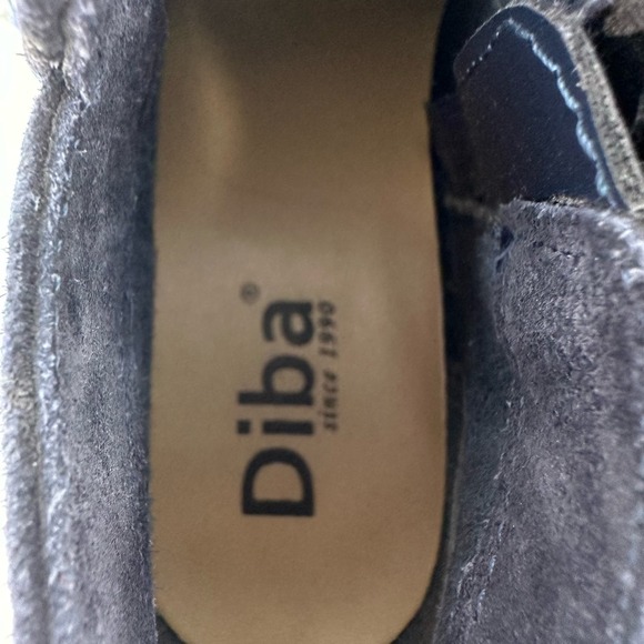 Diba size 8 M black leather ankle booties‎ shoes side zip rubber sole - Picture 9 of 10